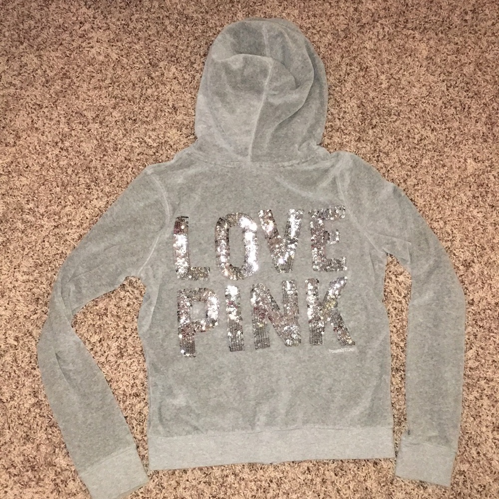 PINK zip up sweatshirt